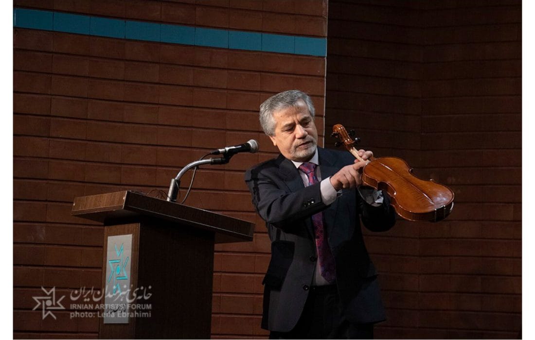 ویولن نوازی ایرانی از یک روح پخته و تفکر عمیق میآید